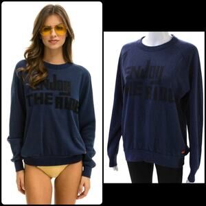 Women's Navy 'Enjoy The Ride' Graphic Sweatshirt